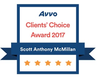 Avvo Clients' Choice Award 2017 | Scott Anthony McMillan